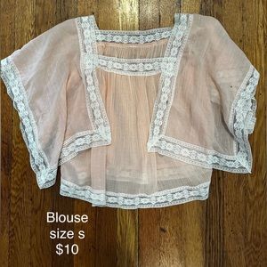 peach colored breathable boho blouse perfect for the summer